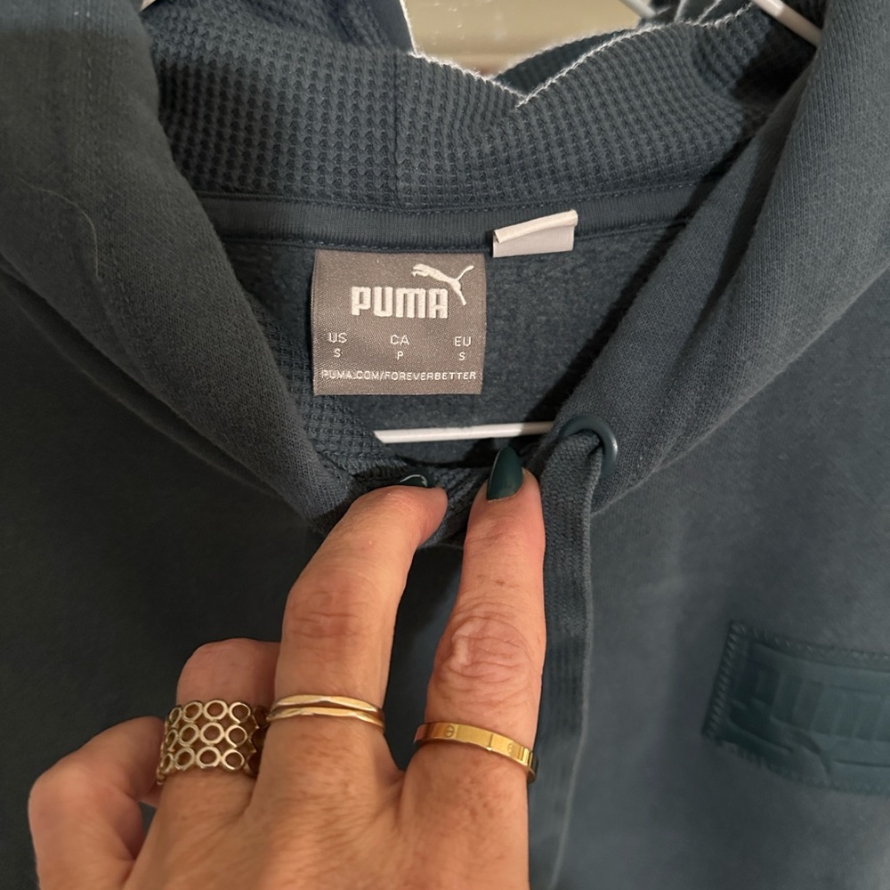 PUMA Men's Dark Teal Zip-Up Sweatsuit